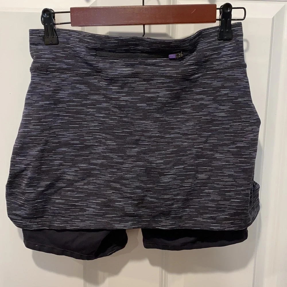 Athleta Skort EUC Black Spacedye